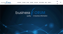 Desktop Screenshot of business-forum.cz