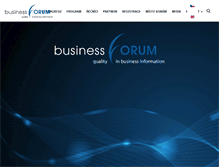 Tablet Screenshot of business-forum.cz